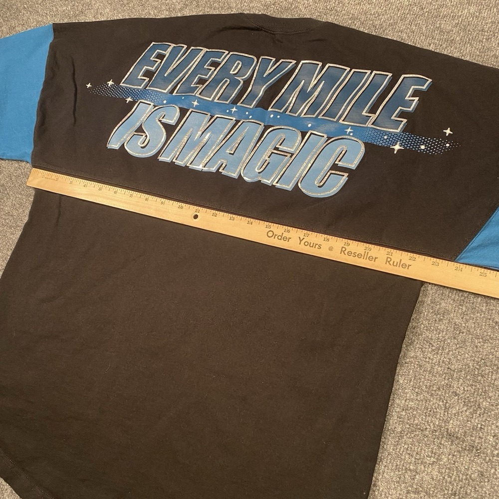 Disney Run Spirit Jersey Every Mile is Magic Long Sleeve Shirt Mens M Oversized - Picture 5 of 8